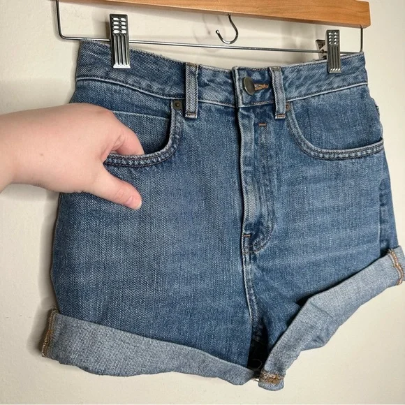 ASOS high waist denim shorts - Picture 4 of 9